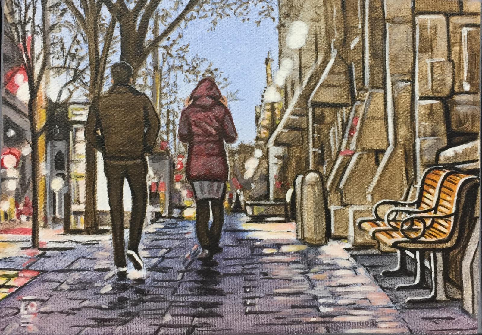 Il marche avec le vent