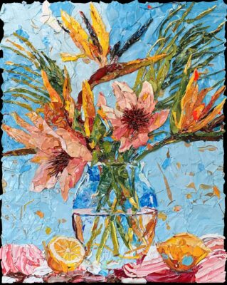 Fleurs et citron